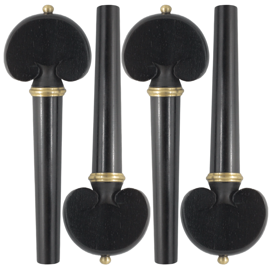 Kit de Cravelhas em Ébano Heart Gold Violoncelo 4/4 - Imagem 5