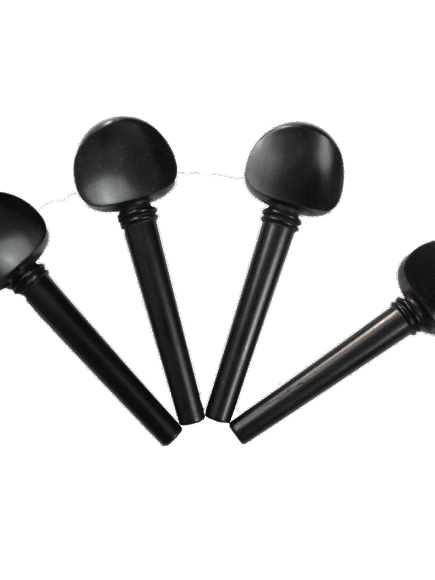 Kit De Cravelhas  Em Ébano Para Cello Modelo Olho Paris