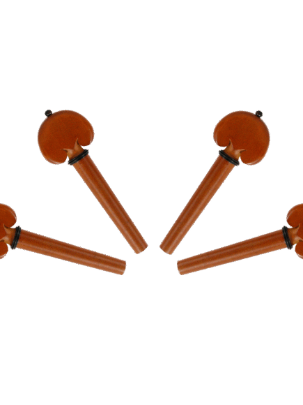 Kit de Cravelhas em Boxwood para Violoncelo 4/4 - Modelo coração