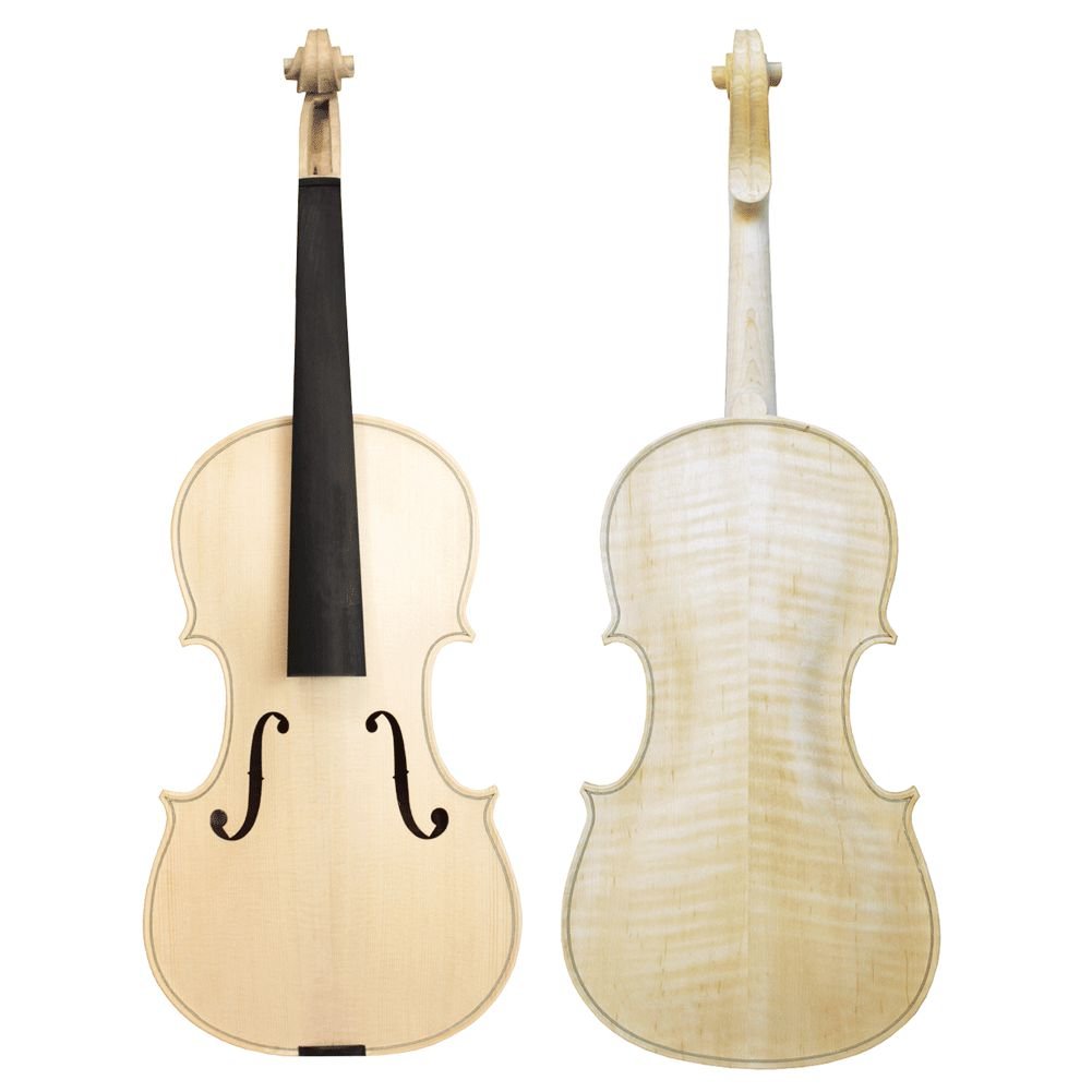 Violino Artesanal Modelo Stainer Misto Branco Inacabado 4/4