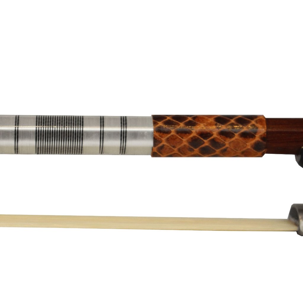 Arco madre pérola com guarnição prateada para violino 4/4 - Imagem 5
