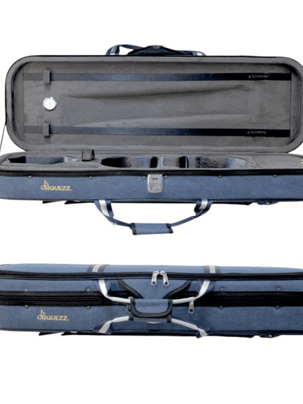Estojo Orquezz Luxo Azul Claro Para Violino 4/4