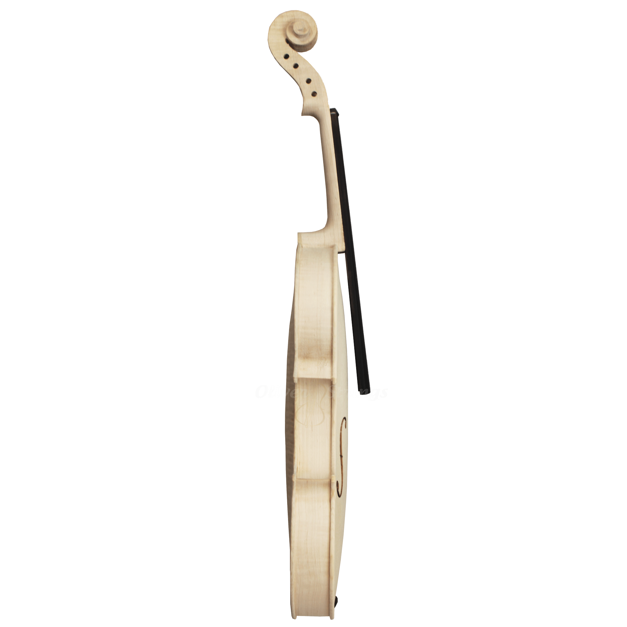 Violino Artesanal Modelo Strad Branco Inacabado 4/4 – Fundo Inteiro - Imagem 6