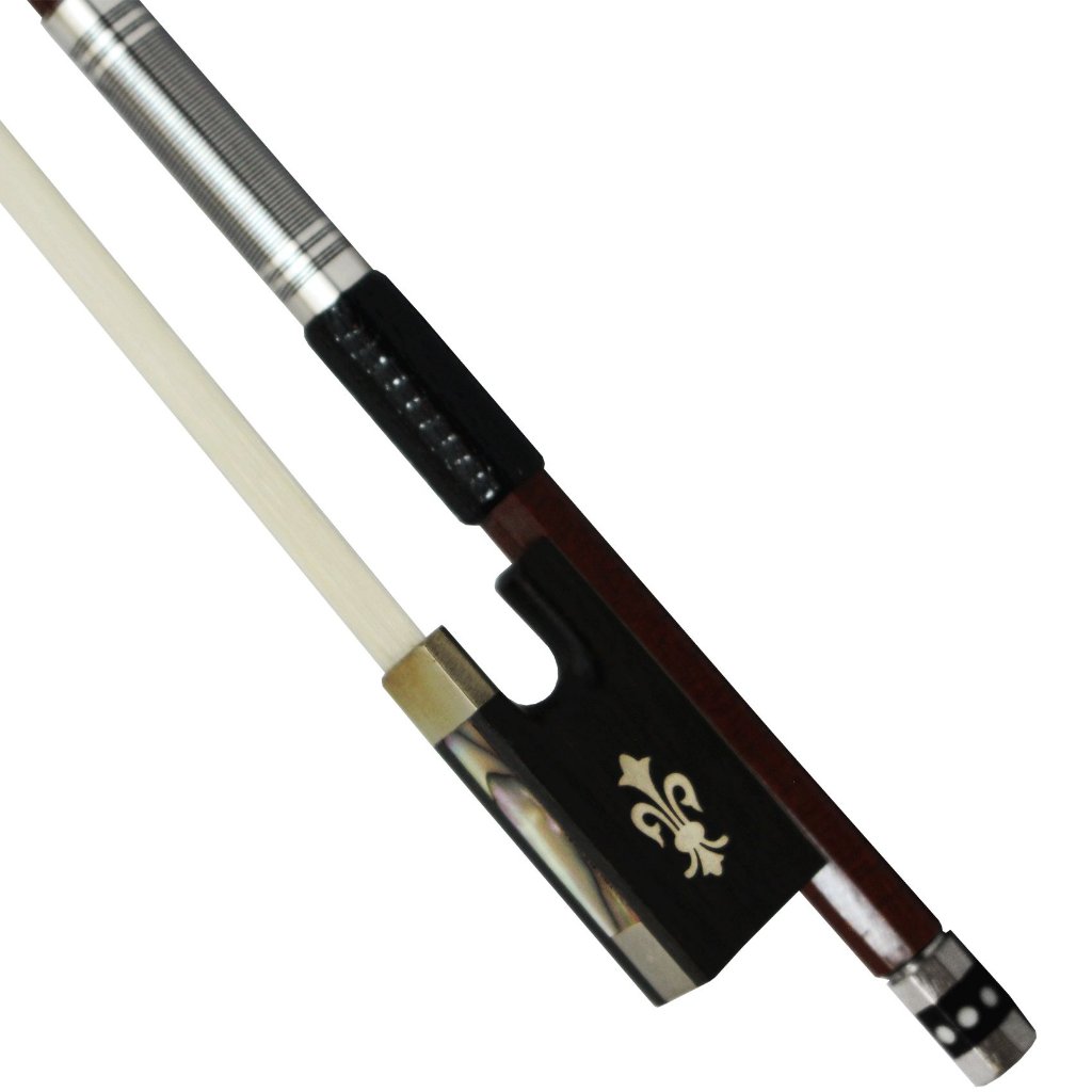 Arco Misto de Fibra de Carbono e Madeira Flor De Lis Violino 4/4