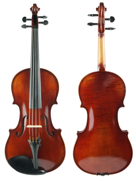 Violino feito à mão verniz à óleo 4/4 fundo inteiro
