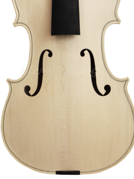 Violino Artesanal Modelo Strad Branco Inacabado 4/4 – Fundo Inteiro
