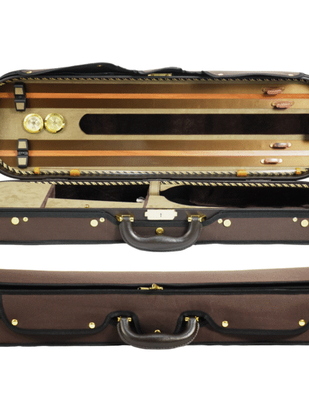 Estojo Retangular Orquezz Violino 4/4 - Hiper Luxo Marrom