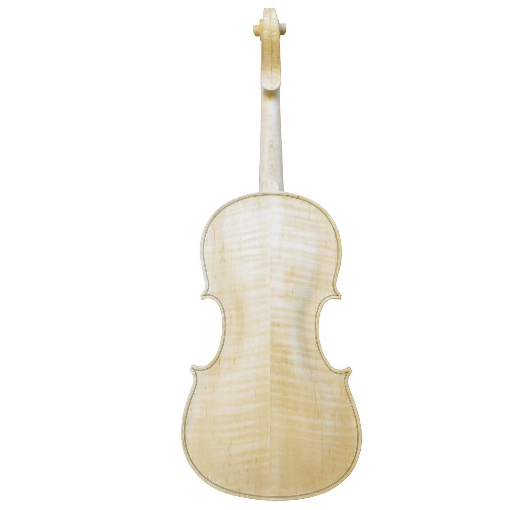 Violino Artesanal Modelo Stainer Misto Branco Inacabado 4/4 - Imagem 4