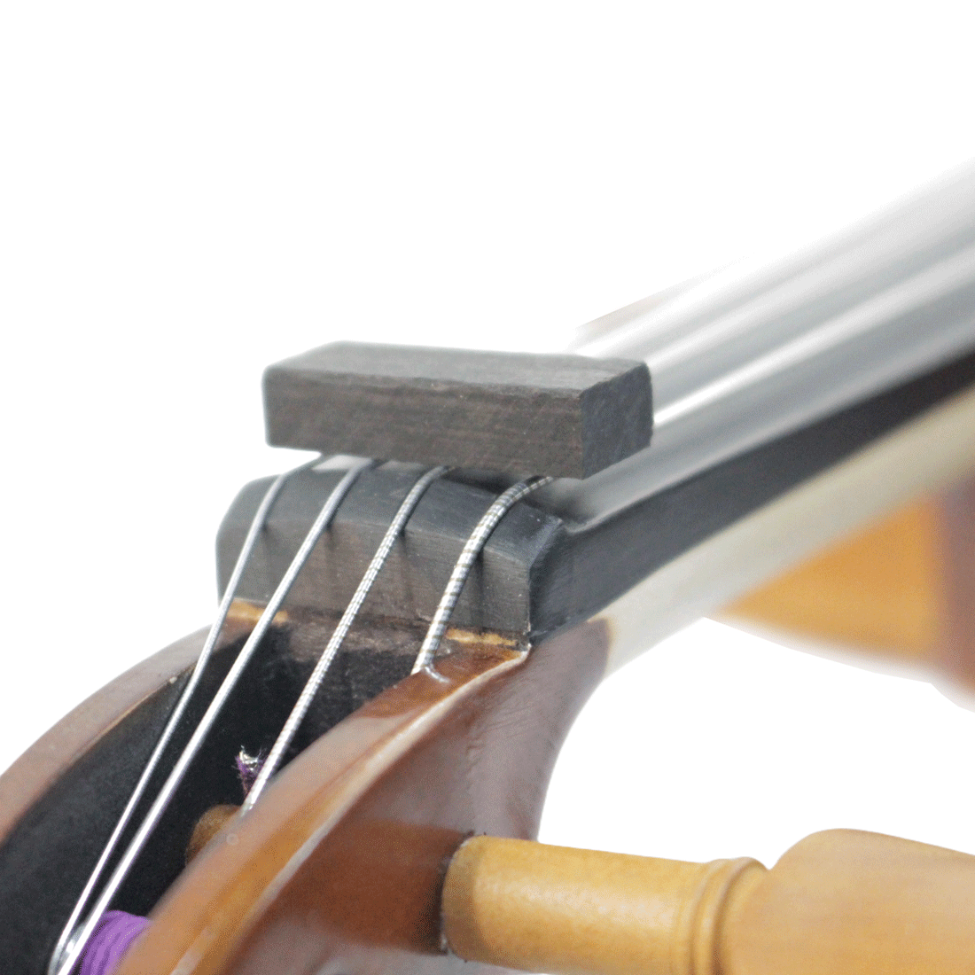 Pestana Orquezz Bruta de Ébano para Viola de Arco - Imagem 6