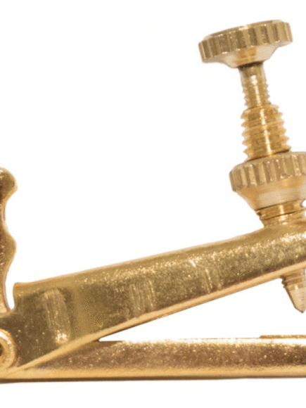 Micro afinador dourado para violino 4/4