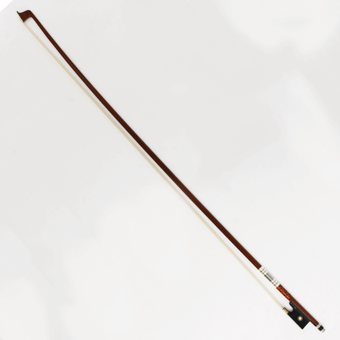 Arco madre pérola com guarnição prateada para violino 4/4 - Imagem 3