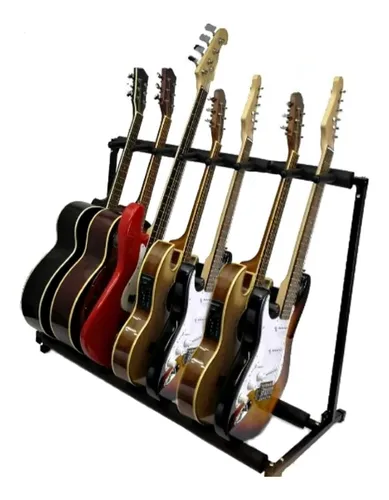 Rack Estante Suporte P/7 Instrumentos Cordas,violão,guitarra
