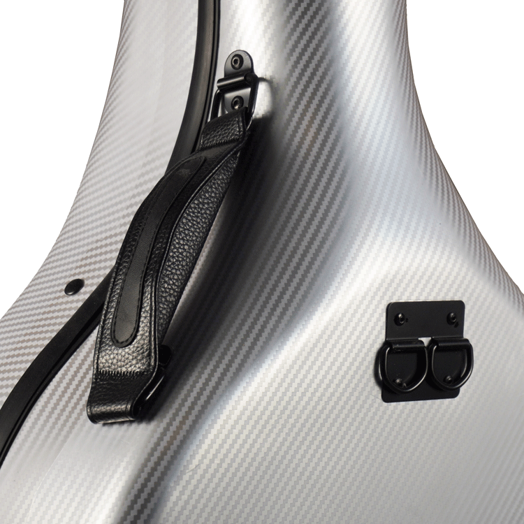 Estojo Orquezz Fibra de Vidro Violoncelo 4/4 Luxo Prata - Imagem 4