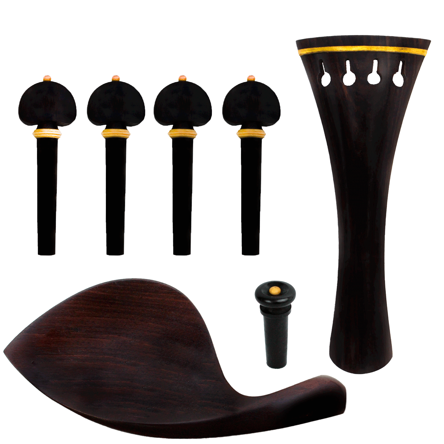 Kit de Montagem Para Violino 4/4 Ébano