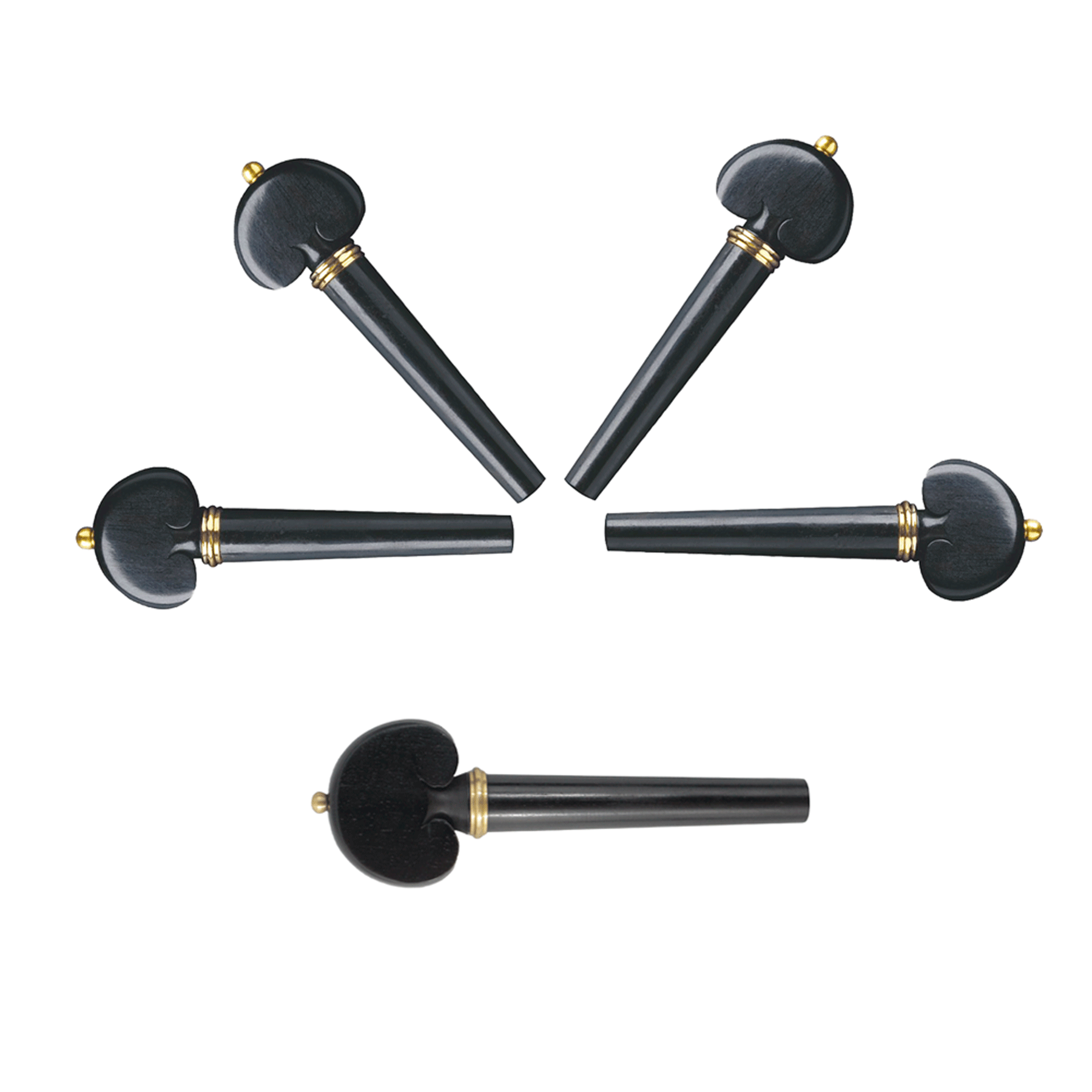 Kit de Cravelhas em Ébano Heart Gold Violoncelo 4/4 - Imagem 6