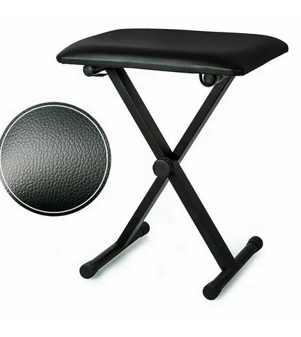 Banco Estofado Piano Teclado Regulável Orquezz Portátil