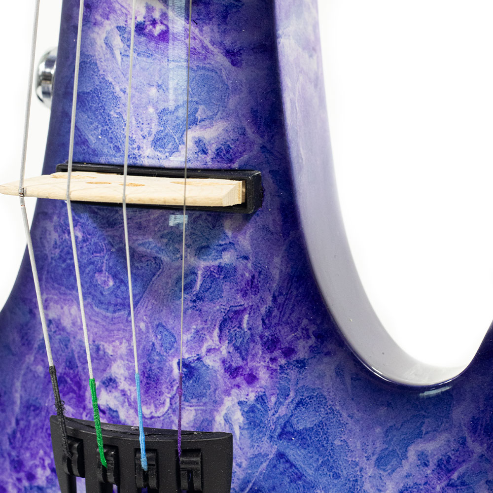 Violino Elétrico "Ancora" Kinglos Roxo/Azul - Imagem 7