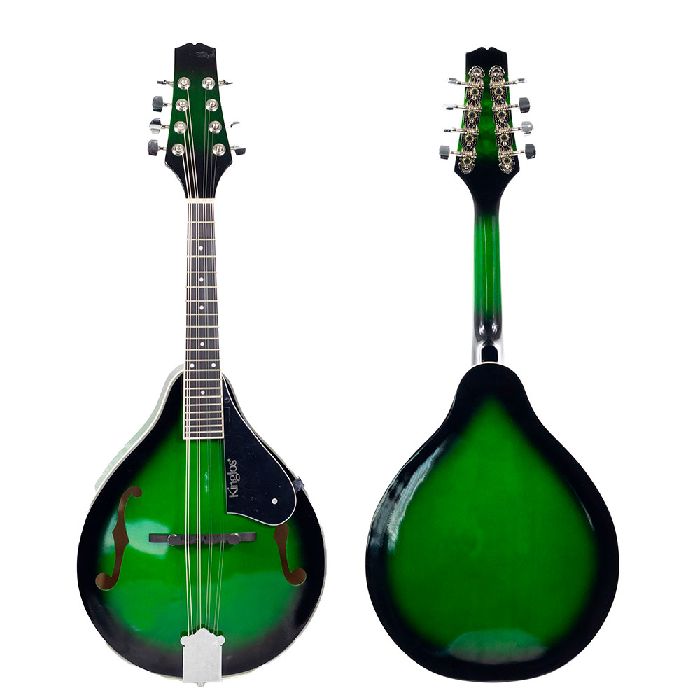 Bandolim Acústico Verde 8 Cordas Kinglos