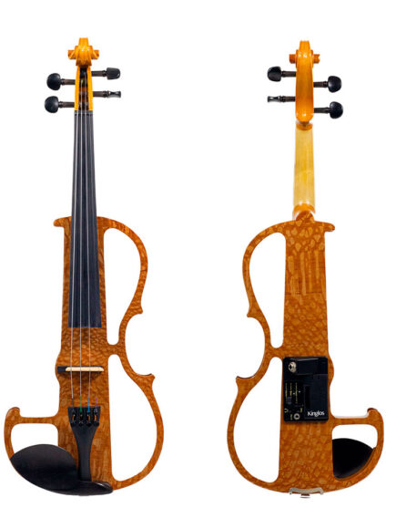 Violino 4/4 Elétrico Marrom Amadeirado Kinglos
