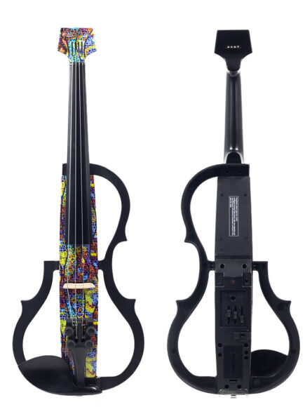 Violino Elétrico Colorido Kinglos 4/4 Madeira Maple