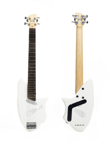 Guitarra Elétrica Branco Metálico Kinglos Mini Series