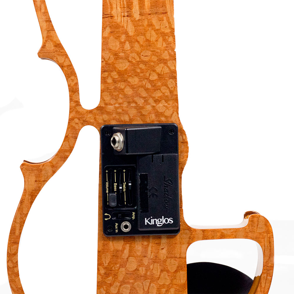 Violino 4/4 Elétrico Marrom Amadeirado Kinglos - Imagem 3