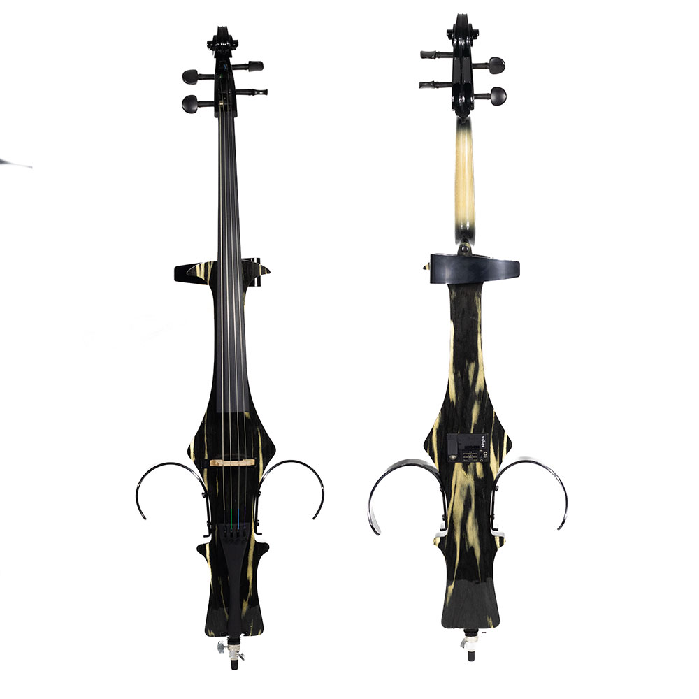 Violoncelo Elétrico Kinglos Preto Amadeirado 4/4