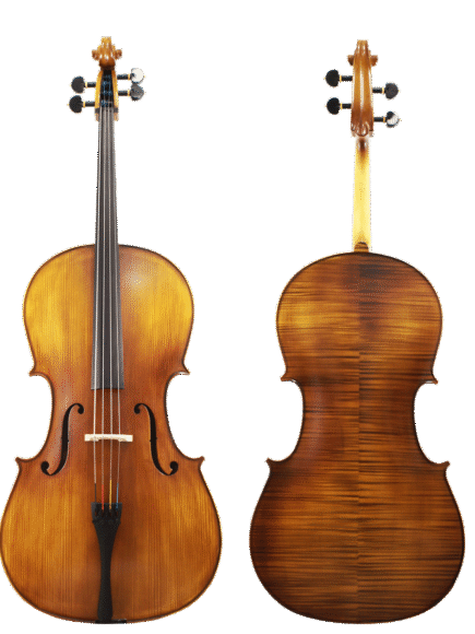 Violoncelo Intermediário 4/4 Orquezz Marezzado Brilho