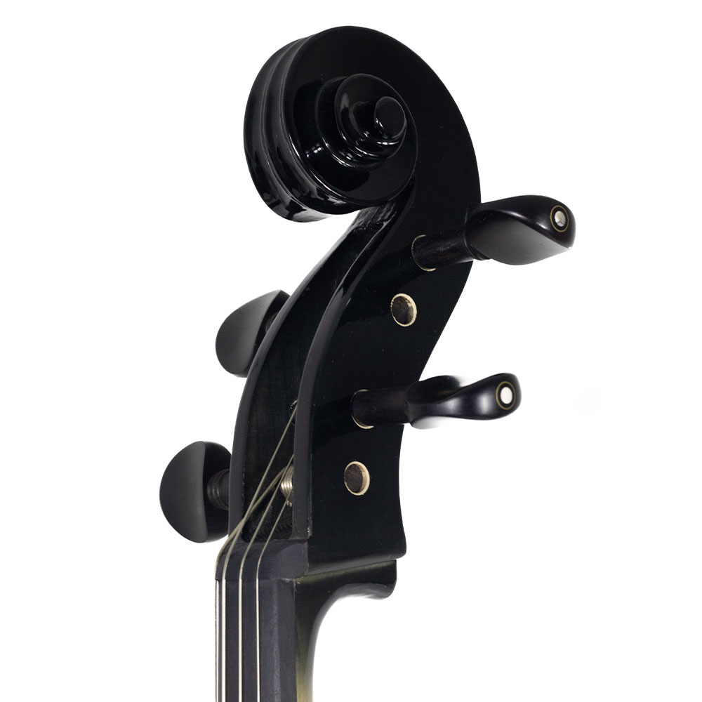 Violoncelo Elétrico Kinglos Preto Amadeirado 4/4 - Imagem 5