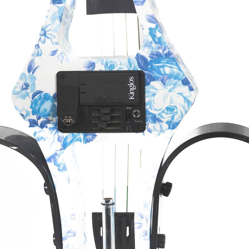 Violoncelo Elétrico Kinglos Azul Florido - Imagem 4