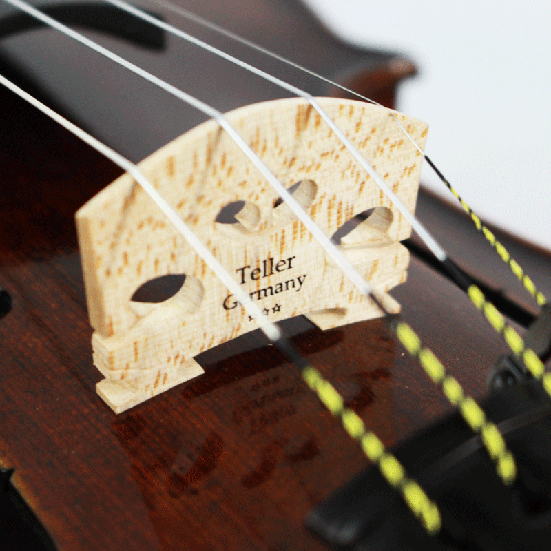 Violino feito à mão com fundo bipartido modelo strad AAA - Imagem 12