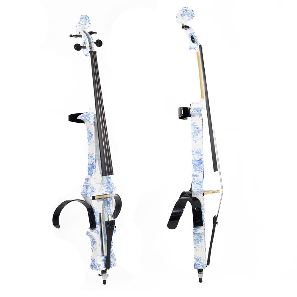 Violoncelo Elétrico Kinglos Azul Florido - Imagem 2