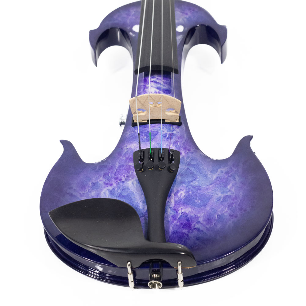 Violino Elétrico "Ancora" Kinglos Roxo/Azul - Imagem 5