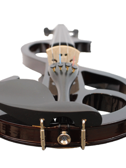 Violino Intermediário Elétrico Orquezz Scroll 4/4: Marrom