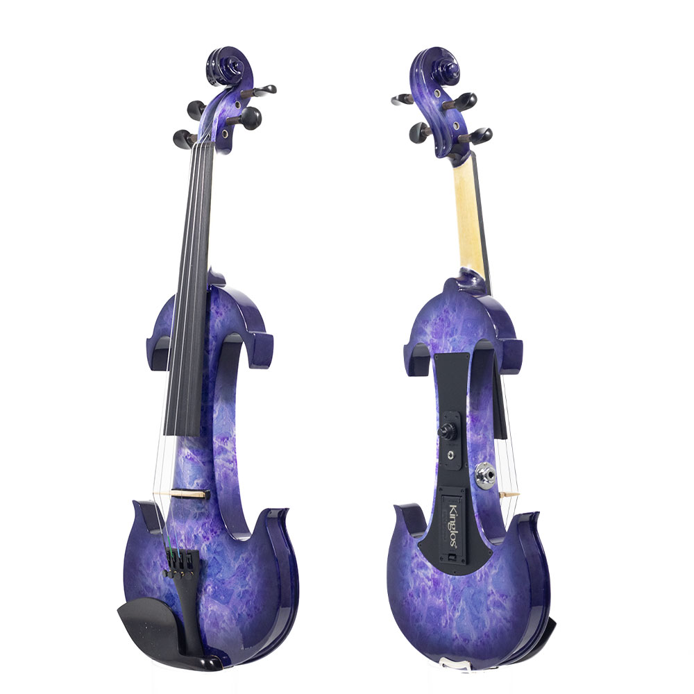 Violino Elétrico "Ancora" Kinglos Roxo/Azul - Imagem 2
