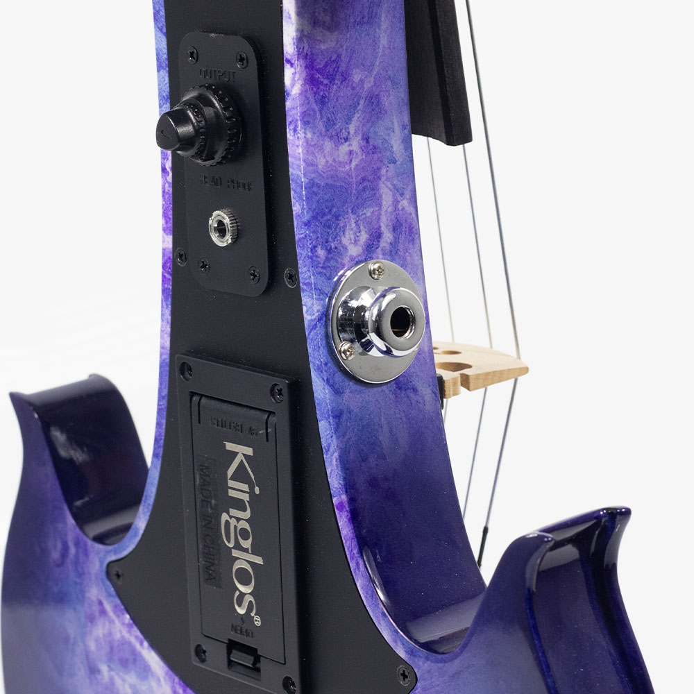 Violino Elétrico "Ancora" Kinglos Roxo/Azul - Imagem 3