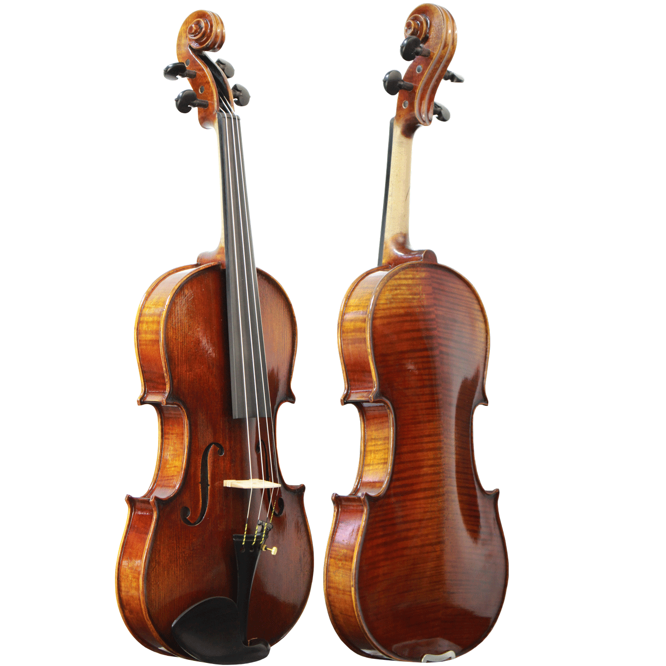 Violino feito à mão com fundo bipartido modelo strad AAA - Imagem 8