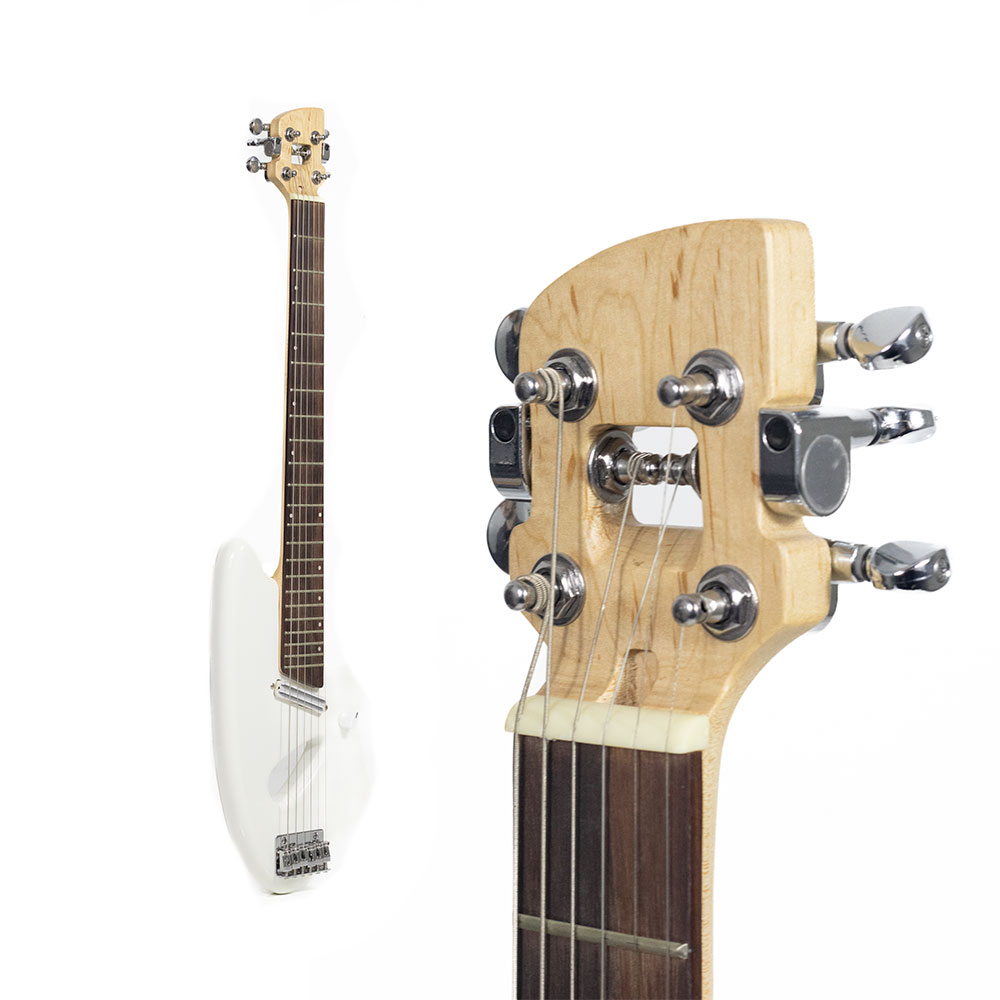 Guitarra Elétrica Branco Metálico Kinglos Mini Series - Imagem 4