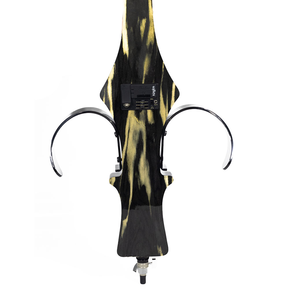 Violoncelo Elétrico Kinglos Preto Amadeirado 4/4 - Imagem 2